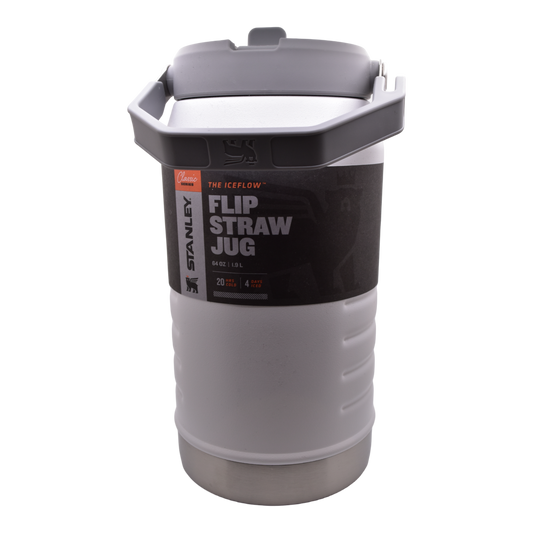 The Ice Flow Flip Straw Jug - Polar